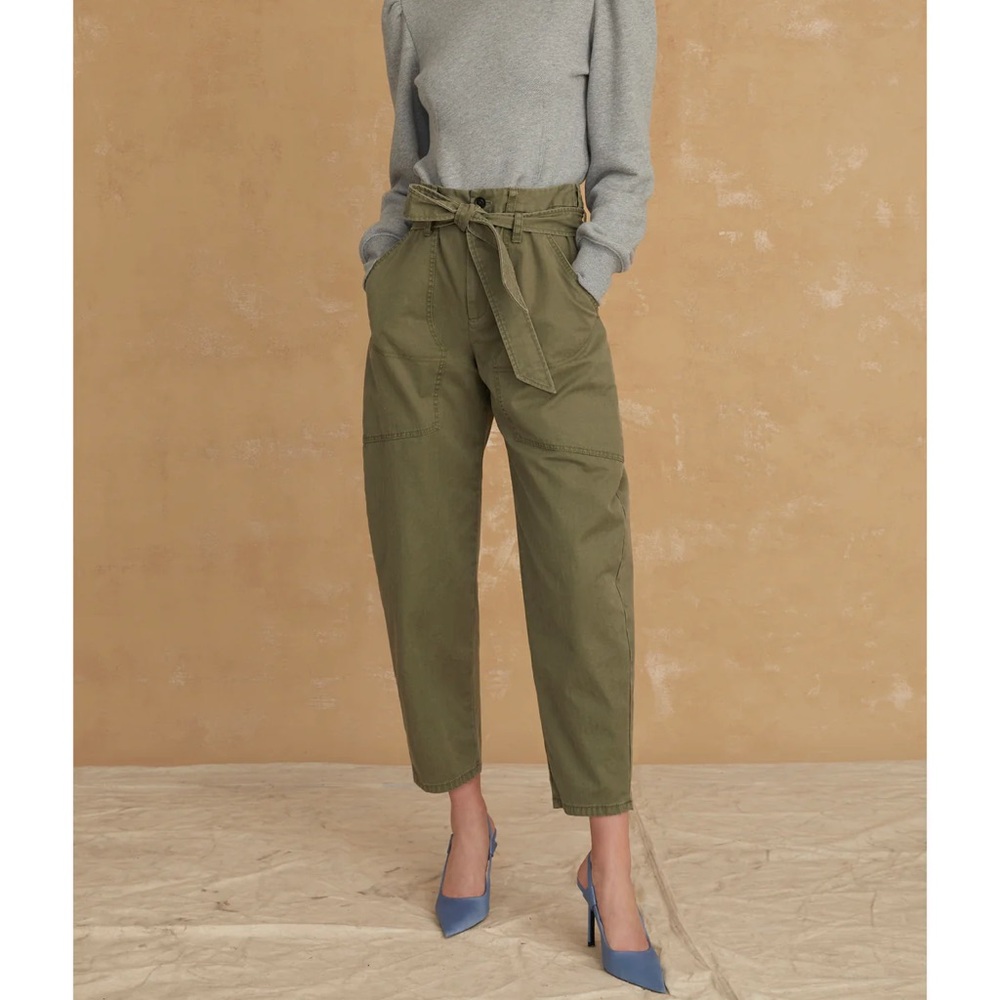 Marissa Webb Adler Canvas Balloon Pants in Military Green